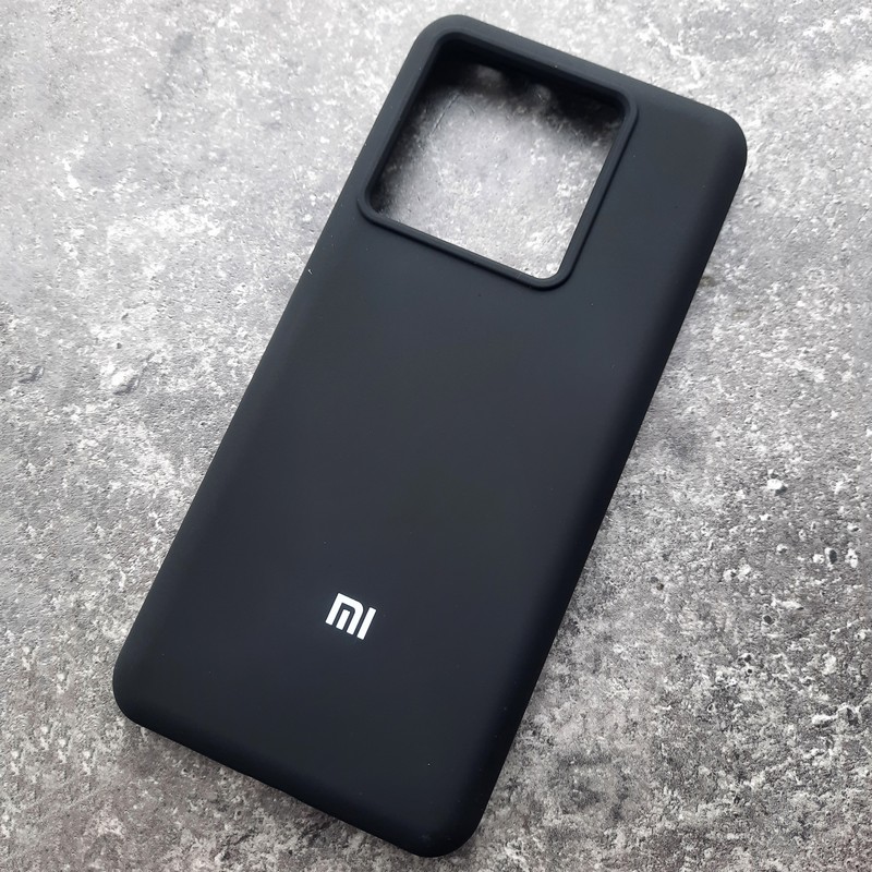 Чехол для Xiaomi Mi 13T / 13T Pro, Silicone Case, с логотипом, черный Чехол для Xiaomi Mi 13T / 13T Pro, Silicone Case, с логотипом, черный