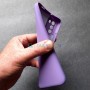 Cиликоновый чехол для Xiaomi Poco M3, сиреневый