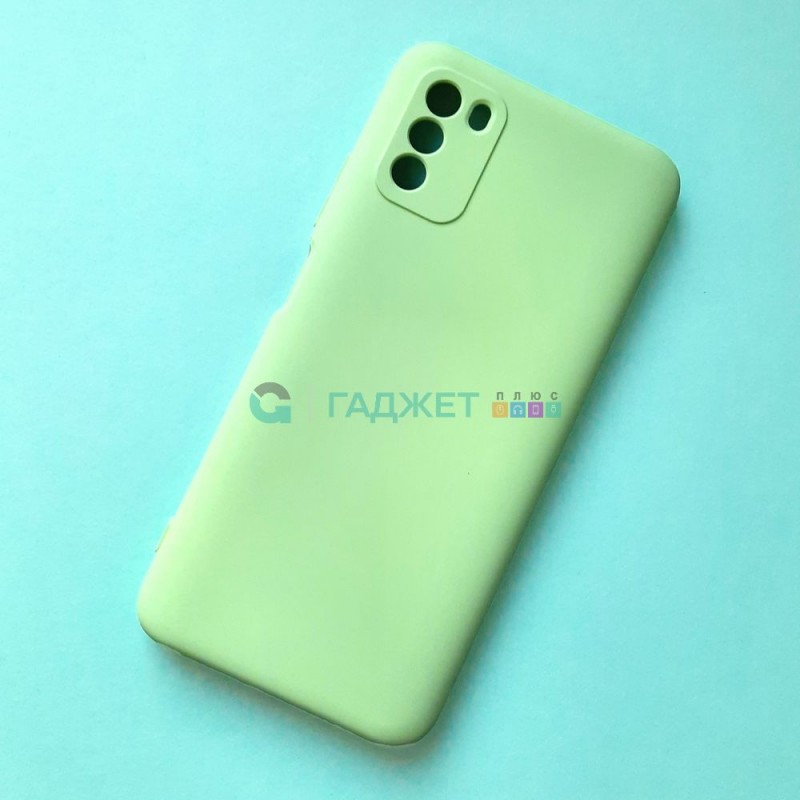 Cиликоновый чехол для Xiaomi Poco M3, темно-зеленый Cиликоновый чехол для Xiaomi Poco M3, темно-зеленый