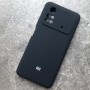 Чехол для Xiaomi Poco M4 Pro 4G, Silicone Case, с логотипом, черный