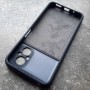 Чехол для Xiaomi Poco M5, Silicone Case, темно-сине-серый матовый