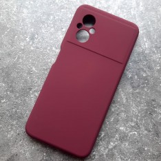 Чехол для Xiaomi Poco M5, Silicone Case, сливовый