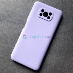 Cиликоновый чехол для Xiaomi Poco X3, сирень
