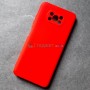Cиликоновый чехол для Xiaomi Poco X3, красный