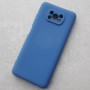 Чехол Silicone Cover для Xiaomi Poco X3, синий