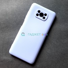 Силиконовый чехол для Xiaomi Poco X3, фиолетовый