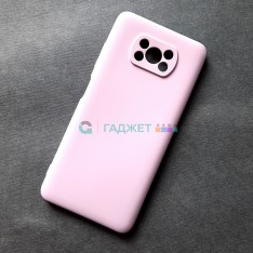 Силиконовый чехол для Xiaomi Poco X3, сиреневый