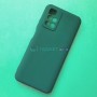 Силиконовый чехол для Xiaomi Redmi 10, темно-зеленый