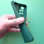 Силиконовый чехол для Xiaomi Redmi 10, темно-зеленый