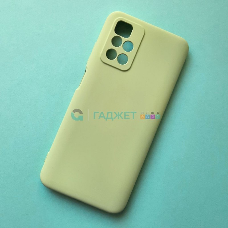 Силиконовый чехол для Xiaomi Redmi 10, светло-зеленый Силиконовый чехол для Xiaomi Redmi 10, светло-зеленый