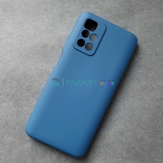 Силиконовый чехол для Xiaomi Redmi 10, темно-синий
