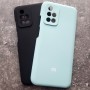 Чехол для Xiaomi Redmi 10, Silicone Case, с логотипом, черный