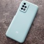 Чехол для Xiaomi Redmi 10, Silicone Case, с логотипом, ментол