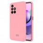 Чехол для Xiaomi Redmi 10, Silicone Case, с логотипом, розовый