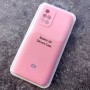 Чехол для Xiaomi Redmi 10, Silicone Case, с логотипом, розовый