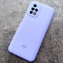 Чехол для Xiaomi Redmi 10, Silicone Case, с логотипом, фиалковый