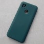 Чехол Silicone Cover для Xiaomi Redmi 10A, темно-зеленый
