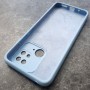 Чехол для Xiaomi Redmi 10C, Silicone Case с логотипом Mi, голубой