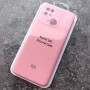Чехол для Xiaomi Redmi 10C, Silicone Case с логотипом Mi, розовый