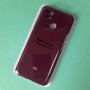 Чехол для Xiaomi Redmi 10C, Silicone Case с логотипом Mi, марсала