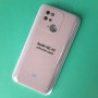 Чехол для Xiaomi Redmi 10C, Silicone Case с логотипом Mi, розовый песок