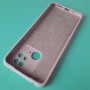 Чехол для Xiaomi Redmi 10C, Silicone Case с логотипом Mi, розовый песок