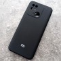 Чехол для Xiaomi Redmi 10C, Silicone Case с логотипом Mi, черный