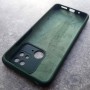 Чехол для Xiaomi Redmi 10C, Silicone Case, с логотипом, темно-зеленый