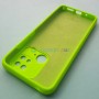 Чехол для Xiaomi Redmi 10C, Silicone Case с логотипом Mi, неоново-салатовый