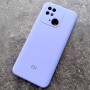 Чехол для Xiaomi Redmi 10C, Silicone Case, с логотипом, фиалковый