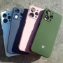 Чехол на Xiaomi Redmi 12 Silicone Case, с логотипом, голубой