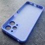 Чехол для Ксиаоми Редми 12, Silicone Case, с логотипом, фиолетовый