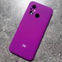 Чехол на Xiaomi Redmi 12C, Silicone Case с логотипом Mi, темно-фиолетовый