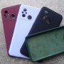 для Редми 12Ц чехол, Silicone Case с логотипом Mi, марсала