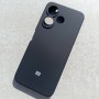 Чехол для Xiaomi Redmi 13, Silicone Case, с логотипом, черный Чехол для Xiaomi Redmi 13, Silicone Case, с логотипом, черный