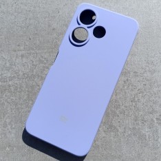 Чехол для Xiaomi Redmi 13, Silicone Case, с логотипом, фиолетовый