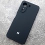 Чехол для Xiaomi Redmi 13C, Silicone Case, с логотипом, черный