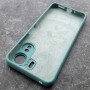 Чехол для Xiaomi Redmi 13C, Silicone Case, с логотипом, ментол