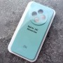 Чехол для Xiaomi Redmi 14C, Silicone Case, с логотипом, ментол