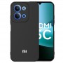 Чехол для Xiaomi Redmi 15C, Silicone Case, с логотипом, черный Чехол для Xiaomi Redmi 15C, Silicone Case, с логотипом, черный