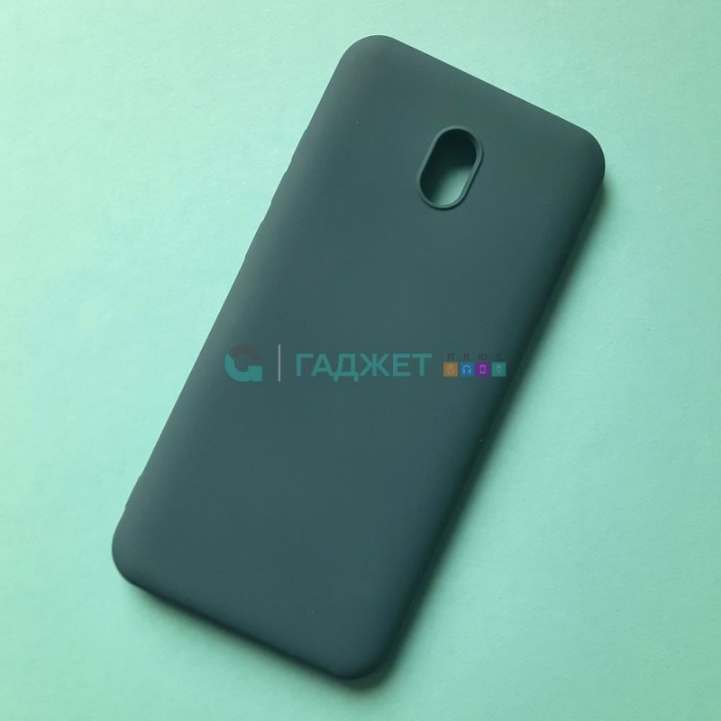 Cиликоновый чехол для Xiaomi Redmi 8A, темно-зеленый Cиликоновый чехол для Xiaomi Redmi 8A, темно-зеленый