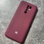 Чехол с логотипом Mi, марсала для телефона Xiaomi Redmi 9
