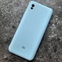 Чехол для Xiaomi Redmi 9A, Silicone Case, с логотипом, голубой
