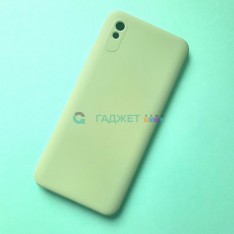 Чехол для Xiaomi Redmi 9A силиконовый, светло-зеленый