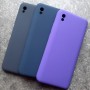 Чехол для Xiaomi Redmi 9A, Silicone Case, темно-сине-серый матовый