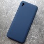Чехол для Xiaomi Redmi 9A, Silicone Case, темно-синий матовый