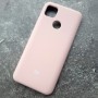 Чехол для Xiaomi Redmi 9C, Silicone Case, с логотипом, розовый песок