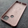 Чехол для Xiaomi Redmi 9C, Silicone Case, с логотипом, розовый песок