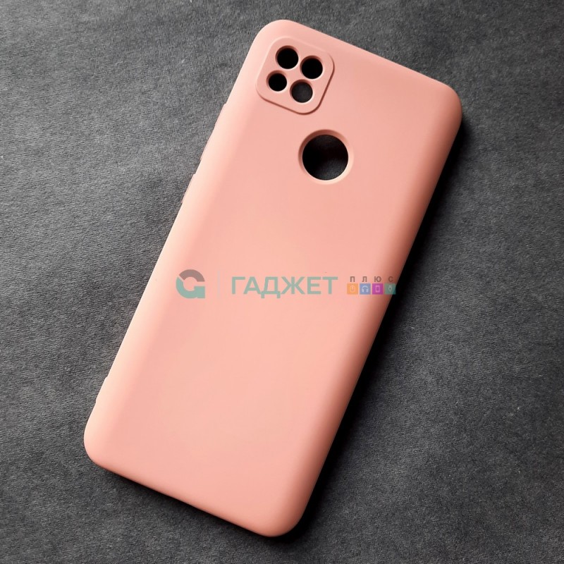 Чехол для Xiaomi Redmi 9C силиконовый, розовый песок