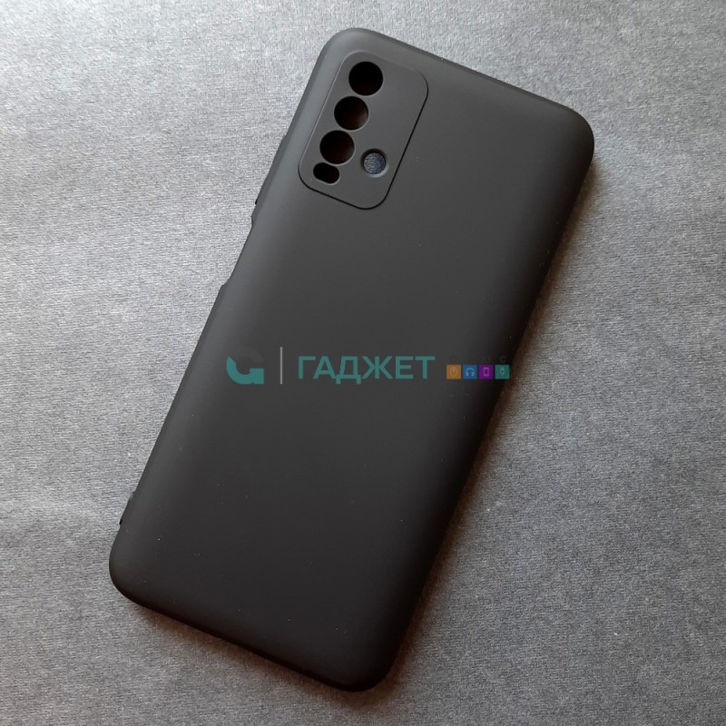 Силиконовый чехол для Xiaomi Redmi 9T, черный Силиконовый чехол для Xiaomi Redmi 9T, черный